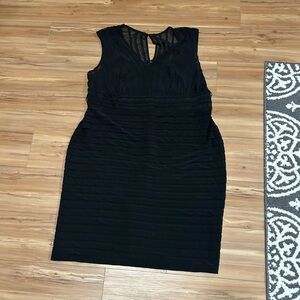Adrianna Papell Classic Black Cocktail Dress Size 22W